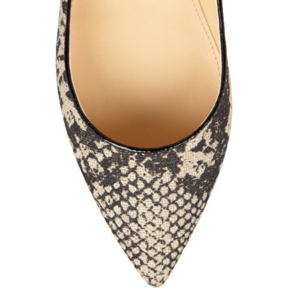 J.Crew Viv Python-Print Canvas Flats - Picture 5 of 7